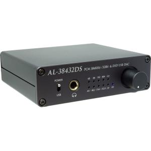 Amulech  AL-38432DS　ハイレゾ音源対応 Hi-Fi USB-DAC PCM最大384KHz/32Bit　 DSD64/DSD128/DSD256対応