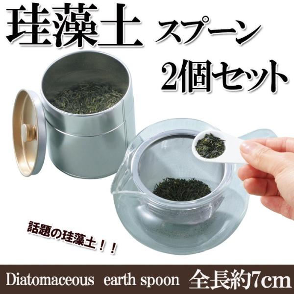 ゆうパケット送料無料サラッとすくえる珪藻土スプーン2個セット キッチン お塩に、茶葉に。調質に優れた...