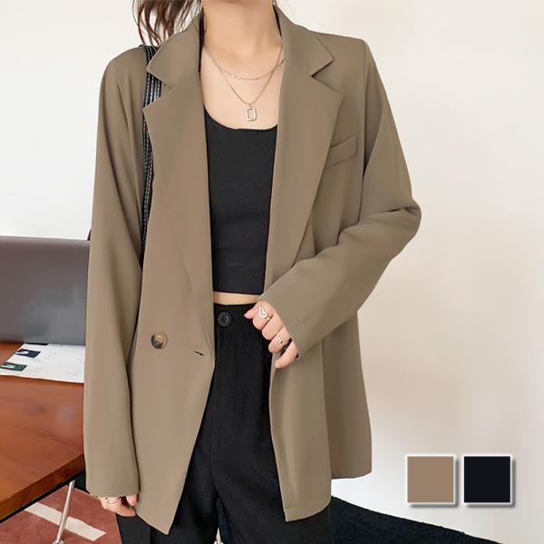 テーラードジャケット レディース 10代 20代 30代 韓国ファッション カジュアル アウター オ...