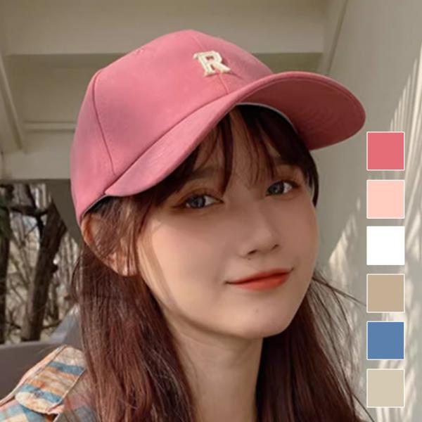 シンプルロゴキャップ レディース 10代 20代 30代 韓国ファッション カジュアル 帽子 無地 ...