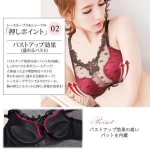 ブラジャー セット ショーツセット 大きいサイ...の詳細画像2