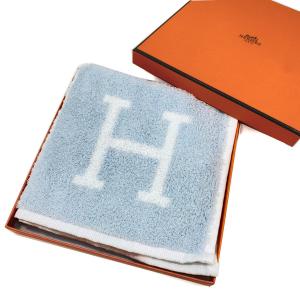 エルメス HERMES カレタオル アヴァロン コットン ブルー系 ブルーグラシエ H102192M 03 ハンカチ タオルハンカチ ハンドタオル ユニセックス 33×33cm 新品｜amulet