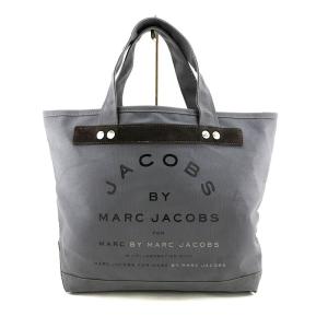 マークバイ マーク・ジェイコブス バッグ MARC BY MARC JACOBS トートバッグ ロゴデザイン キャンバス グレー｜amulet