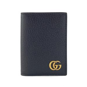 グッチ GUCCI カードケース 名刺入れ GG マーモント レザー ブラック 428737 DJ20T 1000｜amulet