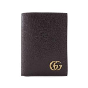 グッチ GUCCI カードケース 名刺入れ GG マーモント レザー ダークブラウン 428737 DJ20T 2145｜amulet