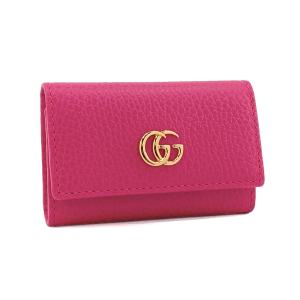 グッチ GUCCI キーケース 6連 キーホルダー プチ マーモント PETITE MARMONT ダブルG レザー ボックス ピンク 456118 CAO0G 5752｜amulet