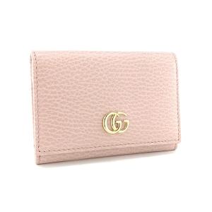 グッチ GUCCI カードケース 名刺入れ プチ マーモント PETITE MARMONT レザー ピンク系 PERFECT PINK 474748 CAO0G 5909｜amulet