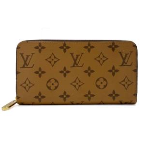 【新品】Louis Vuitton ルイヴィトン 長財布 財布 ラウンドファスナー ジッピー・ウォレット モノグラム・リバース ブラウン ゴールド金具 茶色 M82444 新作｜amulet