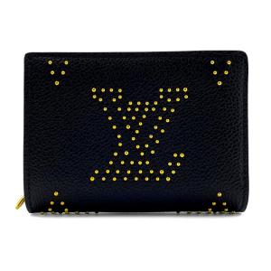 ルイヴィトン LOUIS VUITTON 財布 二つ折り財布 ポルトフォイユ クレア モノグラムアンプラント ゴールド金具 ブラック 黒 M82902 新品｜amulet