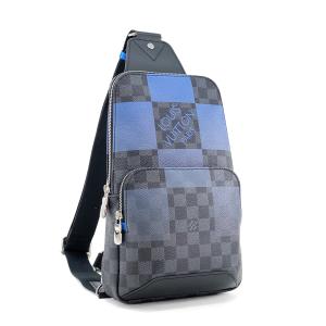 ルイヴィトン LOUIS VUITTON バッグ ボディバッグ ショルダーバッグ アヴェニュー スリングバッグ ダミエ グラフィット ジャイアント ブルー N40404｜amulet