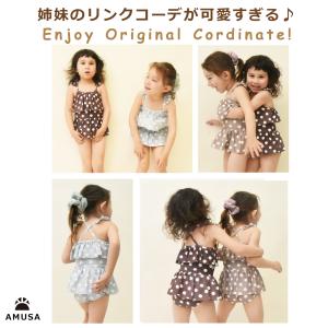 送料無料 ドット柄 フリル ワンピース 水着 ...の詳細画像5