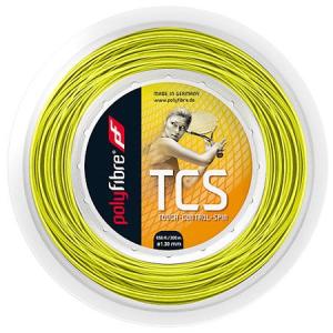 ポリファイバー TCS(1.15／1.20／1.25／1.30mm) 200Mロール 硬式テニスガット ポリエステルガット Polyfibre TCS (1.15／1.20／1.25／1.30)200ｍ roll strings｜amuse37