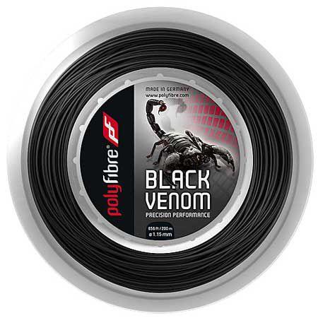 ポリファイバー ブラックヴェノム(1.15／1.20／1.25／1.30mm) 200Mロール 硬式...