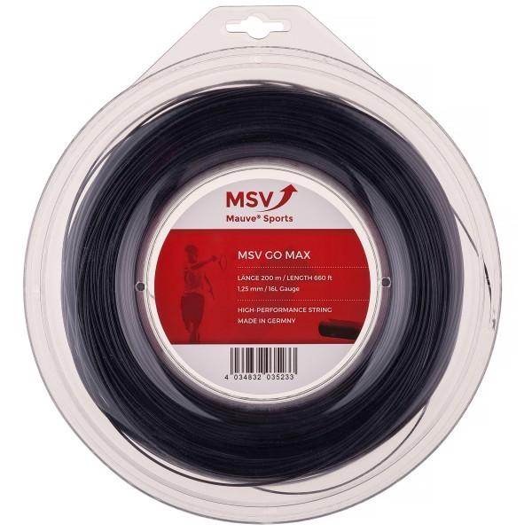 MSV ゴーマックス (1.20／1.25mm) 200Mロール 硬式テニスガット ポリエステルガッ...