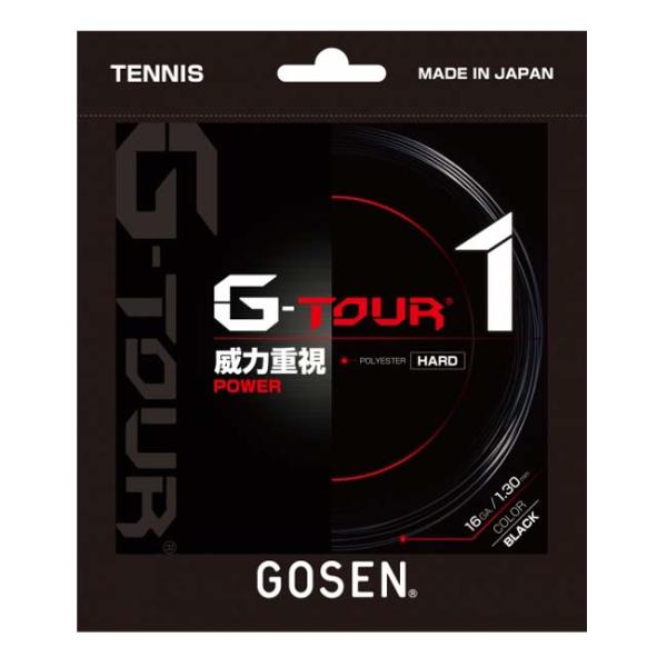単張パッケージ品 ゴーセン(Gosen) G-TOUR1 ジーツアー1 16／16L(1.30mm／...