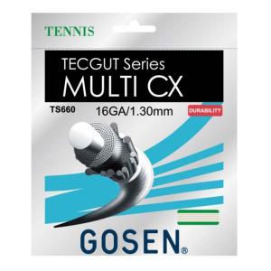 「単張パッケージ品」ゴーセン(Gosen) TECGUT MULTI CX マルチCX 16／17(1.30mm、1.24mm) 硬式テニス マルチフィラメントガット TS660／TS661(23y9m)｜amuse37