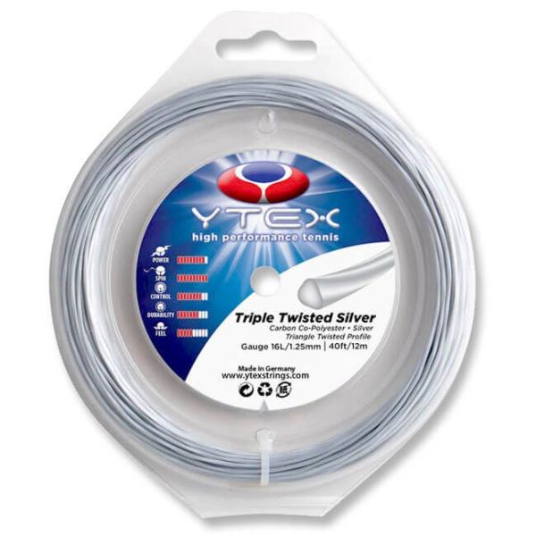 単張パッケージ品 YTEX(ワイテックス) トリプルツイスティッド シルバー 1.25mm 12M ...