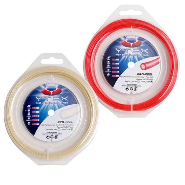 単張パッケージ品 YTEX(ワイテックス) プロフィール 1.27mm 12M 硬式テニス ポリエス...