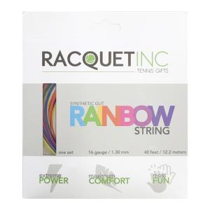 「単張パッケージ品」RACQUET INC(ラケットインク) レインボー ストリング シンセティックガット 1.30mm 硬式テニス ナイロン モノフィラメント RITG17(21y11m)｜amuse37