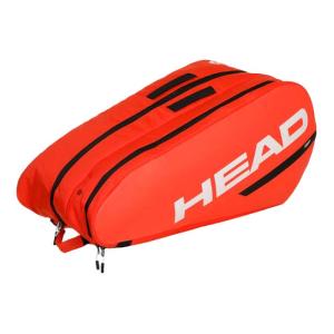 「９本収納」ヘッド(HEAD) TOUR RACQUET BAG L ツアーラケットバッグ エル テニスバッグ 260824-FO フルオオレンジ(24y4m)｜amuse37