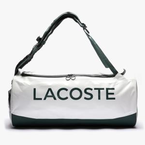 「ラケット収納可」 Lacoste×Tecnifibre (ラコステｘテクニファイバー) ラケットパック L テニスバッグ 40L20BAG20-000 ホワイト (21y6m)の商品画像