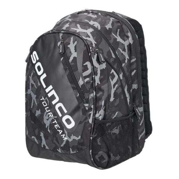 ラケット収納可 ソリンコ(SOLINCO) TOUR ツアー カモフラ柄 バックパック リュックサッ...