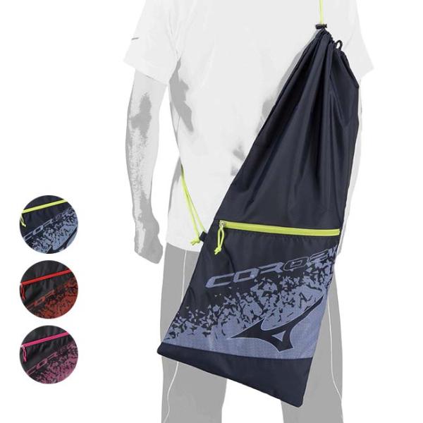 ２本収納 ミズノ(MIZUNO) 2024 ラケットバッグ COR02v 巾着タイプ フック付き テ...