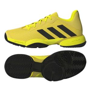 在庫処分特価】アディダス(adidas) ジュニア BARRICADE K バリケード K ハードコート用テニスシューズ GY4016-Iイエロー×Bイエロー(23y1m)｜amuse37