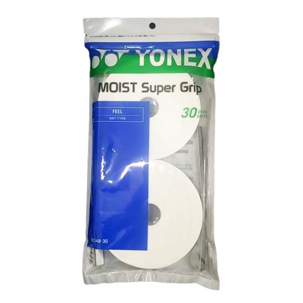 ウエットタイプ30本入り ヨネックス(YONEX) モイストスーパーグリップ 長尺対応 オーバーグリ...