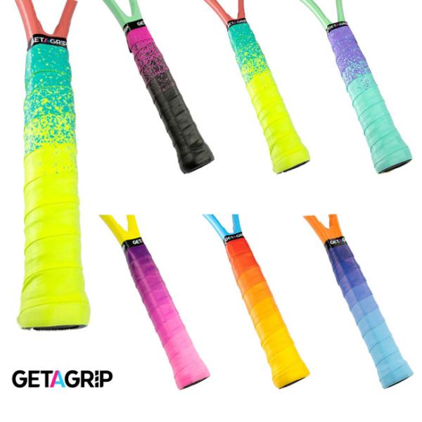 ウェット1本入 GET A GRIP(ゲットアグリップ) デザインA テニス カスタム オーバーグリ...