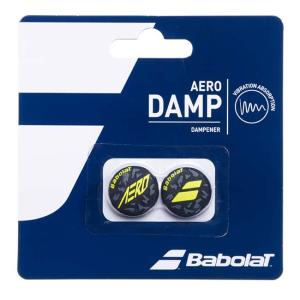 バボラ(Babolat) 2023 AERO DAMP アエロ ダンプナー 振動止め 2個入り 700119-100 グレー×イエロー(23y2m)｜amuse37