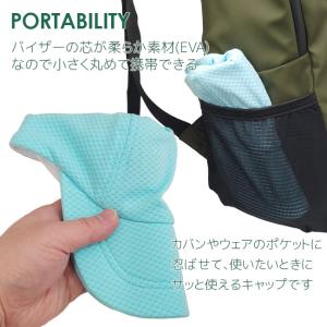 ロゴなし 小さく丸めて持ち運び可能な柔らか帽子...の詳細画像5