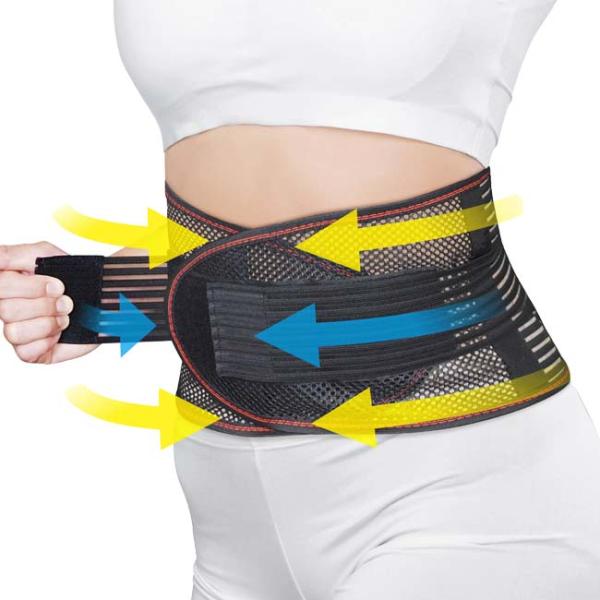 驚異のサポート！ ハック(HAC) ユニセックス 引っ張りホールド骨盤ベルト メッシュ構造 強固な補...