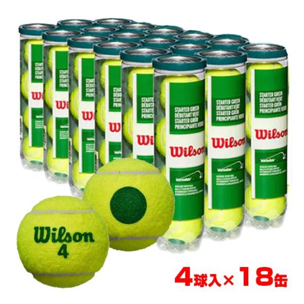 72球セット ウィルソン(Wilson) STARTER PLAY GREEN 4 スターター グリ...