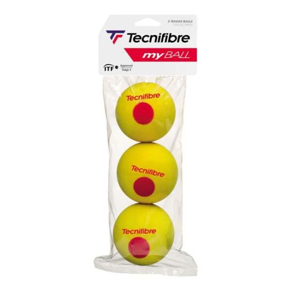 3球入り テクニファイバー(Tecnifibre) MY NEW BALL マイボール スポンジボー...