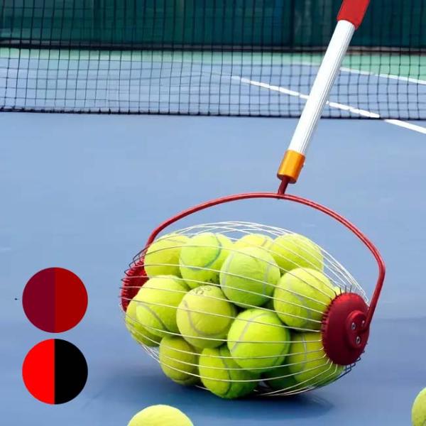 かがまずラクラク♪ボール集め  ボールピッカー フットボール型ローラー幅32cm 集球器 テニスボー...