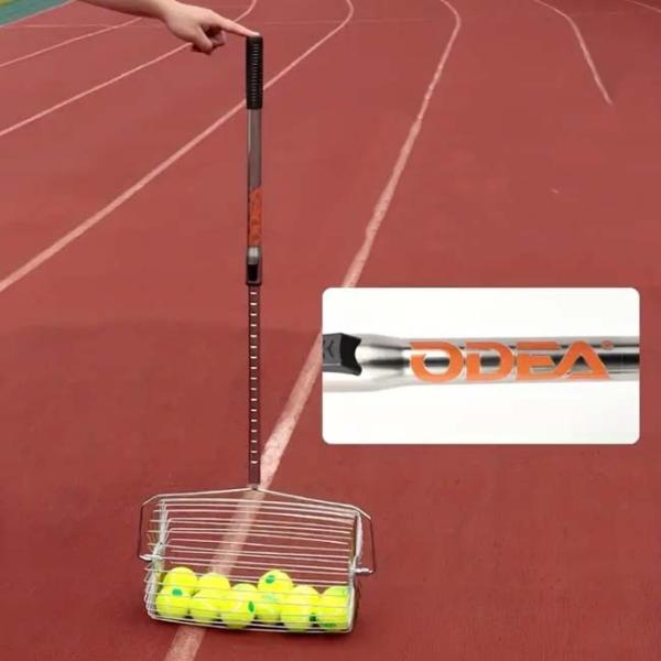 かがまずラクラク♪ ODEA SPORTS テニスボールローラーコレクター 30球用 ローラー幅25...