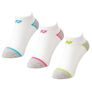 「3足組」ヨネックス(YONEX) レディース スニーカーインソックス 3P くるぶし丈靴下 22-25cm 29184Y-080 アソート(21y7m)