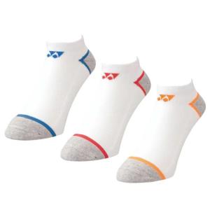 「3足組」ヨネックス(YONEX) ジュニア スニーカーインソックス 3P キッズ こども用くるぶし丈靴下 19-22cm 19184JY-080 アソート(21y7m)