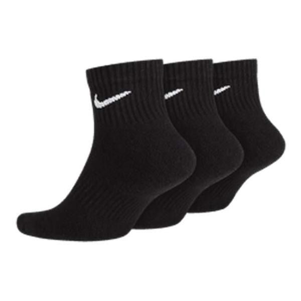 同色3足組 ナイキ(NIKE) ユニセックス エブリデイ クッション クウォーター アンクル丈 ソッ...