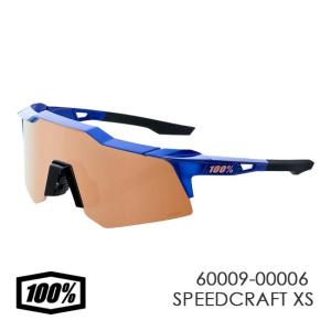 100% ワンハンドレッド スポーツサングラス SPEEDCRAFT XS スピードクラフト XS ミラー レンズ クリアレンズ付 60009-00006-G.Cobalt Blue 国内正規代理店商品｜amuse37