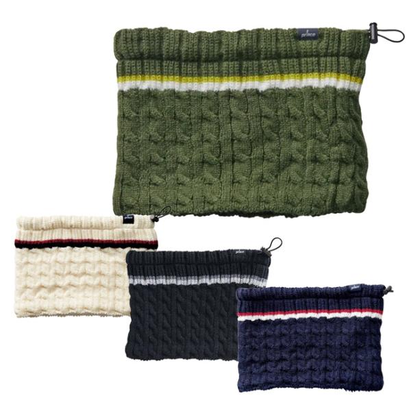 防寒グッズ プリンス(Prince) ユニセックス ケーブルニット ネックウォーマー PO658(2...