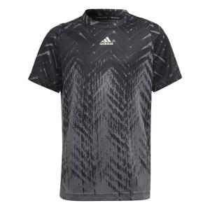 アディダス 2021 FA ジュニア NY USオープン フリーリフト プリント半袖Tシャツ H38987-ブラック