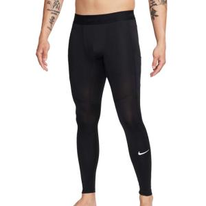 日本サイズ ナイキ(NIKE) メンズ PRO プロ Dri-FIT フィットネスタイツ ロングタイツ FB7953-010 ブラック×ホワイト(26y1mトレーニング)｜アミュゼスポーツ
