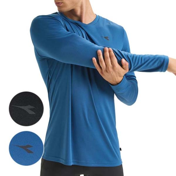 海外サイズ ディアドラ(Diadra) メンズ RUN ラン 長袖Tシャツ 179648(24y2m...