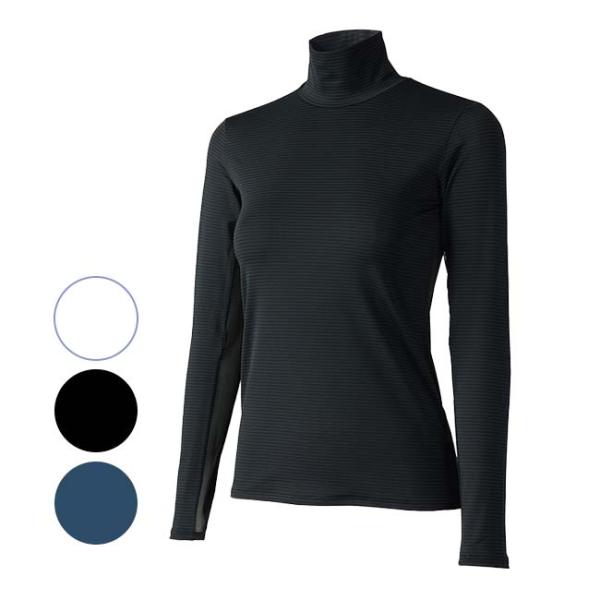 日本サイズ プリンス(Prince) レディース ハイネック長袖インナーシャツ 袖下メッシュ 吸汗速...