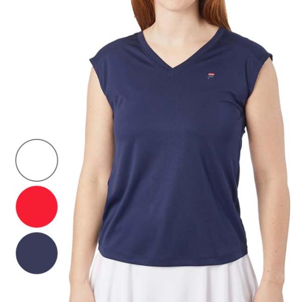 ＵＳサイズ FILA(フィラ) 2024 レディース MAIA マイア Vネック ゲームシャツ FB...