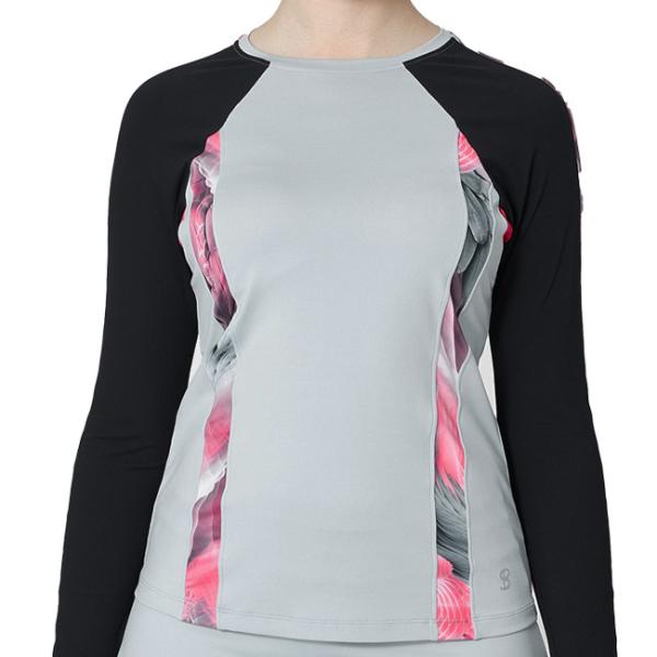 ＵＳサイズ Sofibella(ソフィベラ) レディース Phoenix 配色切替 長袖Tシャツ 2...