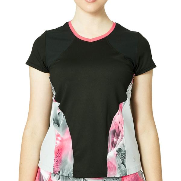 ＵＳサイズ Sofibella(ソフィベラ) レディース Phoenix 配色切替 半袖Tシャツ 1...