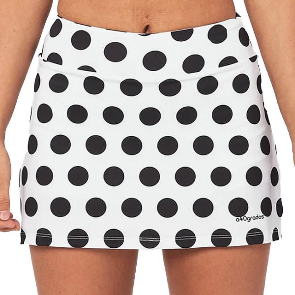 海外サイズ A40GRADOS レディース ブラックドット 水玉模様 ルナ スカート MFFUSLU...